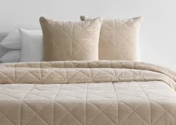 Urban Barn Joye Cotton Velvet Coverlet- Bed Linens