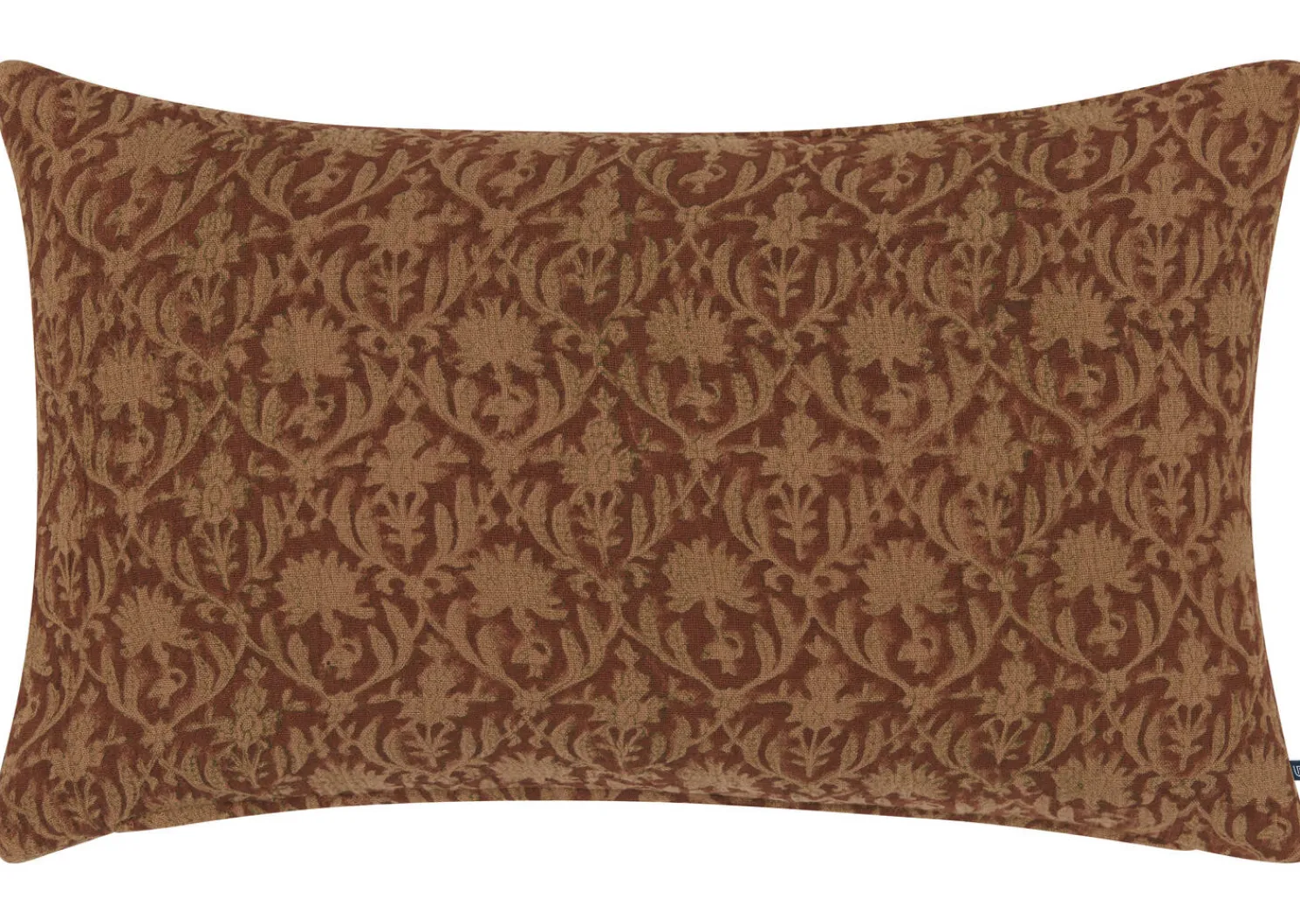 Urban Barn Kavya Cotton Pillow 14x24 Rust- Pillows