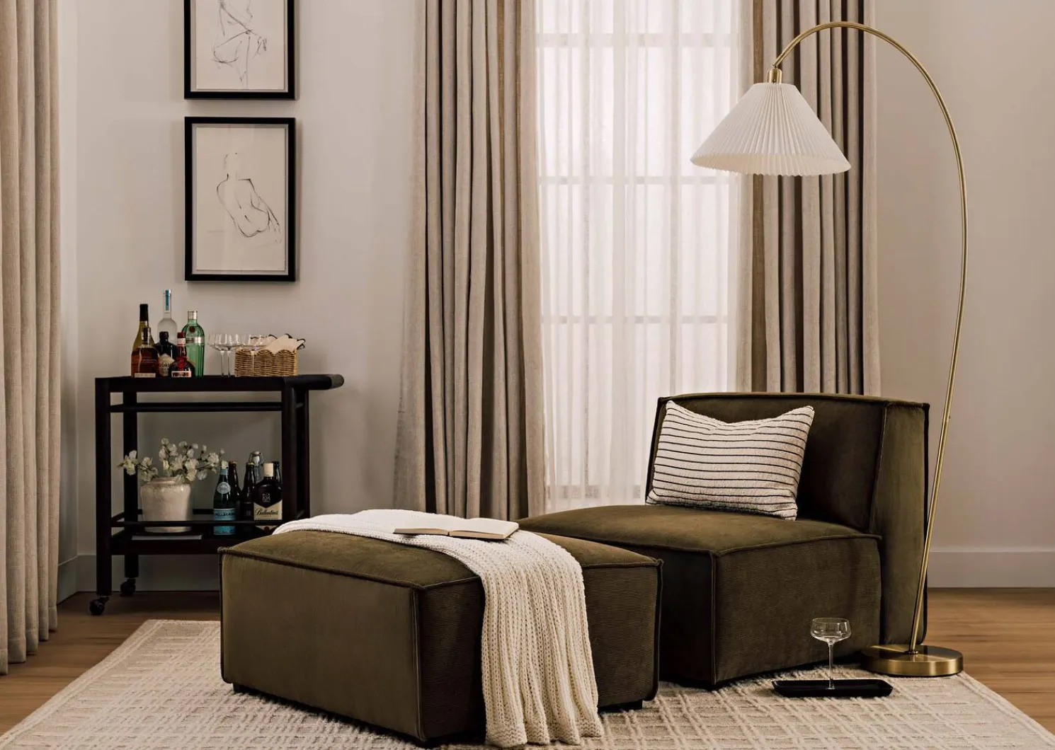 Urban Barn Keats Floor Lamp- Floor Lamps