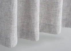 Urban Barn Kendra Curtain Panel 96" Grey/Black Grommet- Curtains