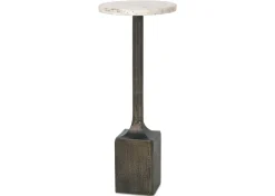 Urban Barn Laroux Recycled Metal Accent Table -Sienna- Side Tables