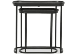 Urban Barn Lisboa Recycled Metal Nesting Table Set -Bronze- Side Tables