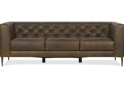 Urban Barn Marcello Leather Sofa -Waco Tobacco- Sofas & Sectionals