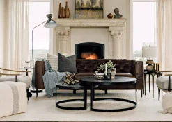 Urban Barn Marcello Leather Sofa -Waco Tobacco- Sofas & Sectionals