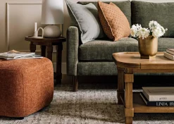 Urban Barn Merrin Round Side Table -Larke Brandy- Side Tables