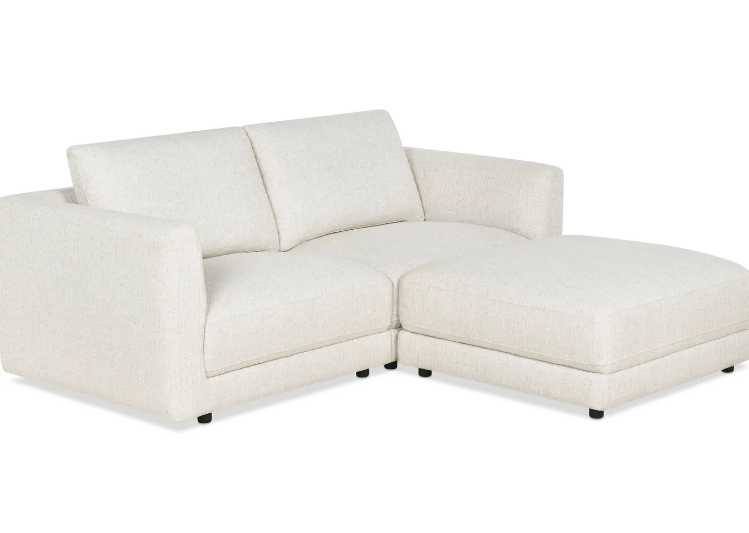 Urban Barn Mila Modular 3-Piece Loveseat Chaise- Modular Seating