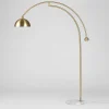 Urban Barn Muse Arc Floor Lamp Brass- Floor Lamps