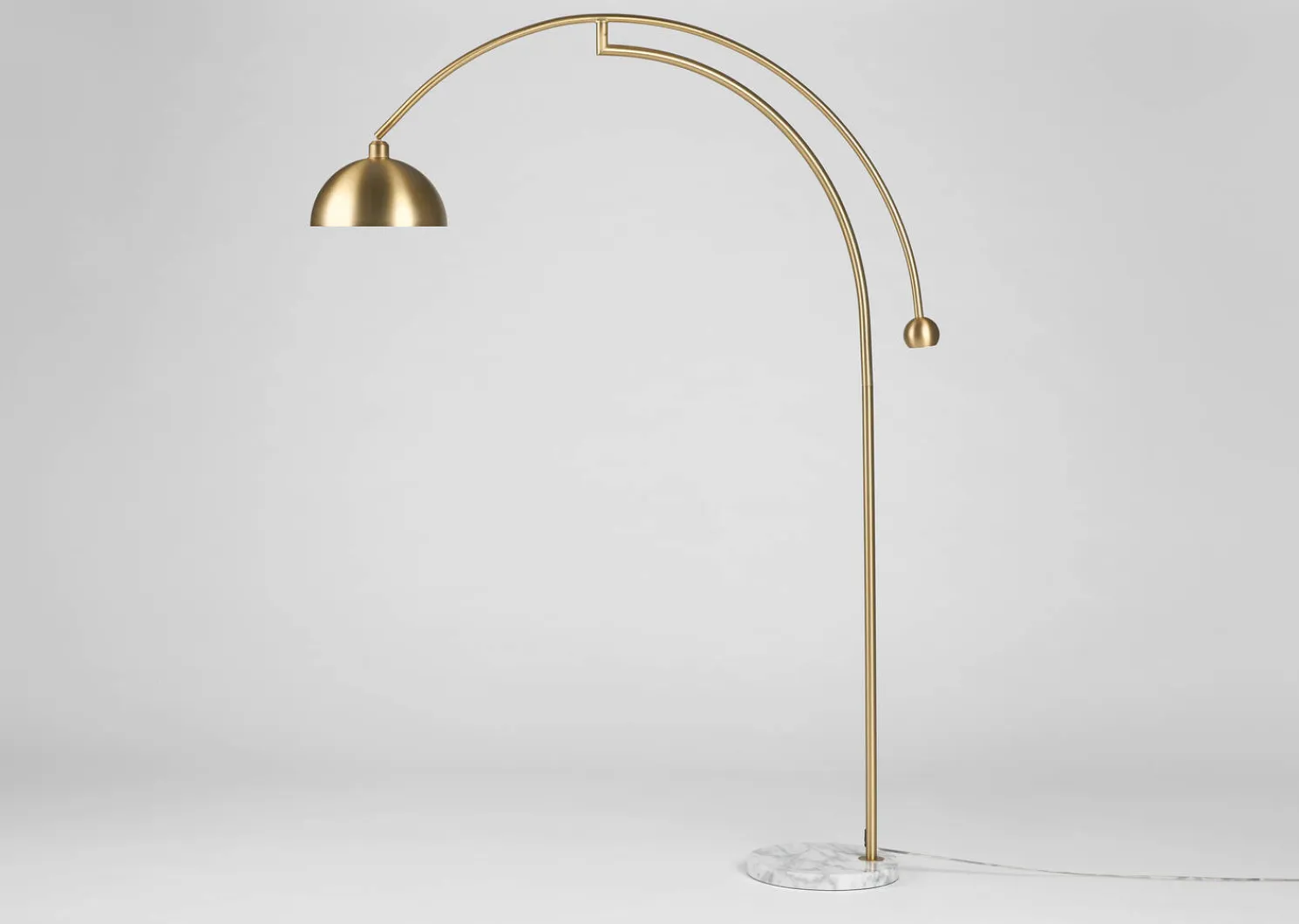 Urban Barn Muse Arc Floor Lamp Brass- Floor Lamps