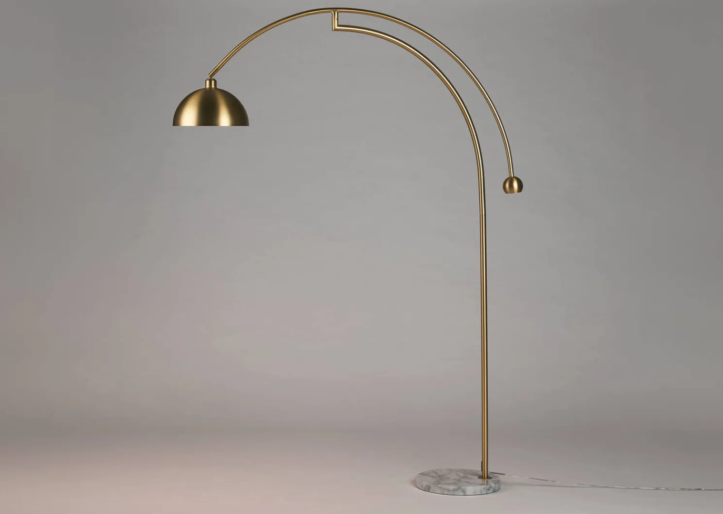 Urban Barn Muse Arc Floor Lamp Brass- Floor Lamps