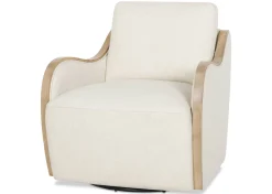 Urban Barn Olivia Swivel Armchair -Mel Ivory- Accent Chairs