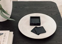 Urban Barn Riva Coaster Set with Holder- Table Linens & Coasters