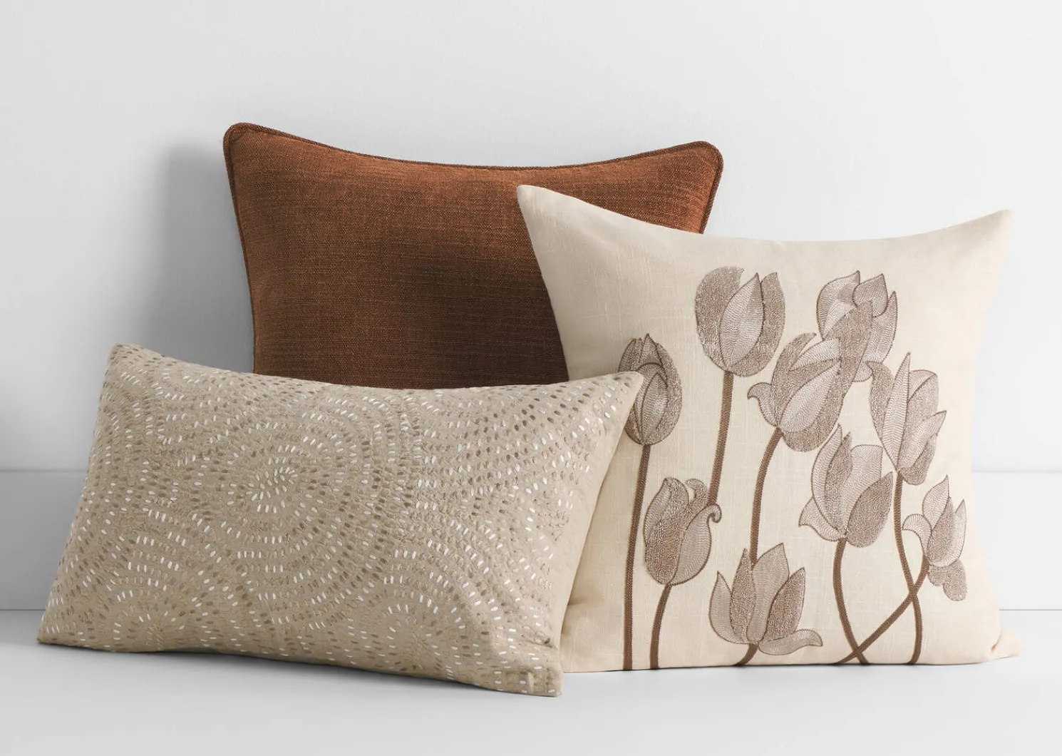 Urban Barn Rust Pillow Set- Pillow Sets