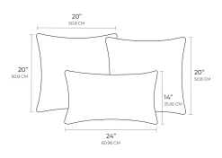 Urban Barn Rust Pillow Set- Pillow Sets