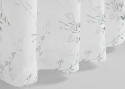 Urban Barn Sally Floral Sheer Curtain Panel 96" Ivory/Multi- Curtains