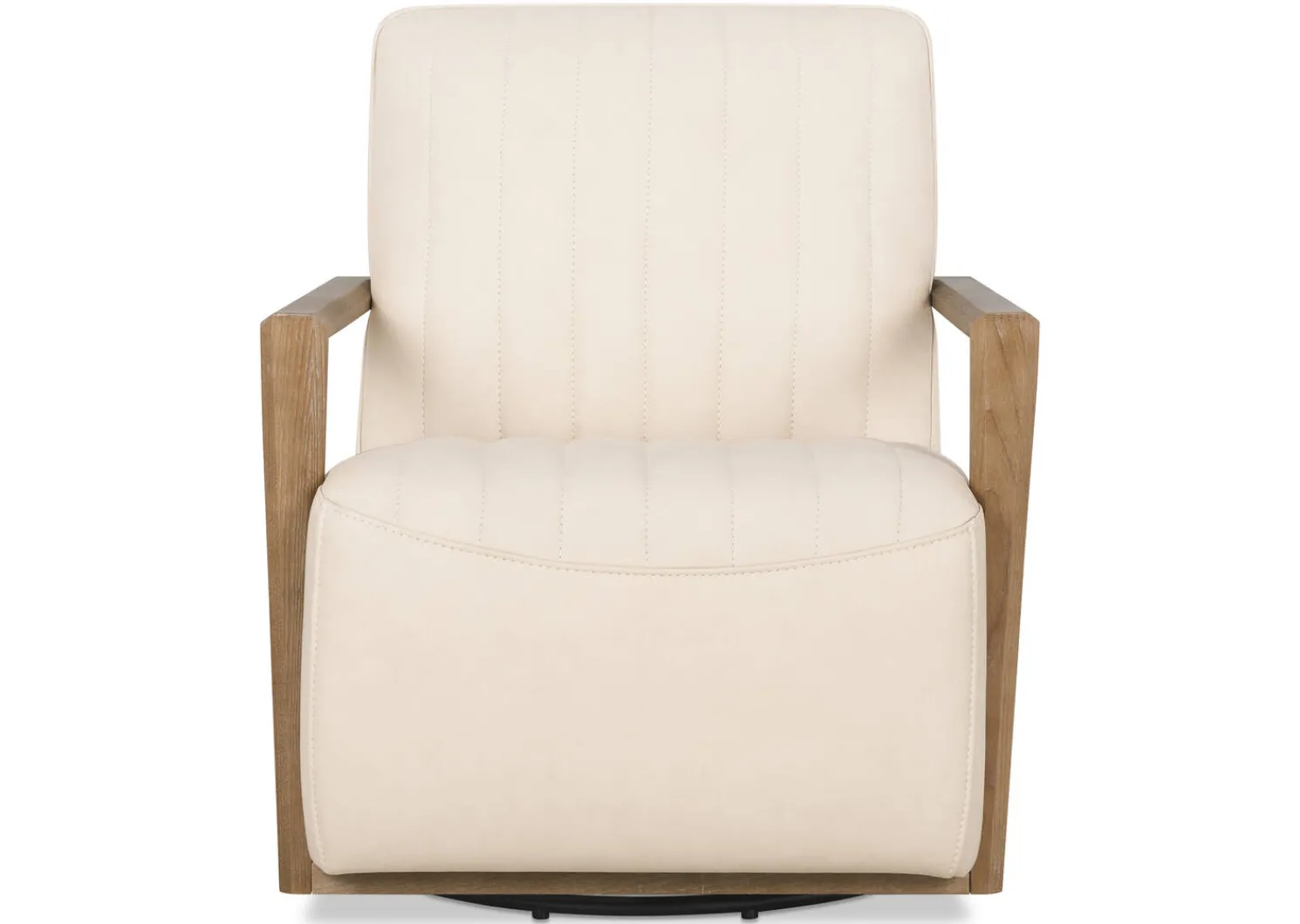 Urban Barn Simone Leather Swivel Chair- Accent Chairs