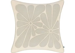 Urban Barn Sylva Cotton Floral Pillow 20x20 Iv/Sand- Pillows
