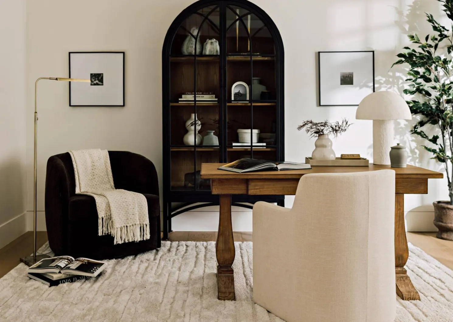 Urban Barn Tanay Table Lamp White- Table Lamps