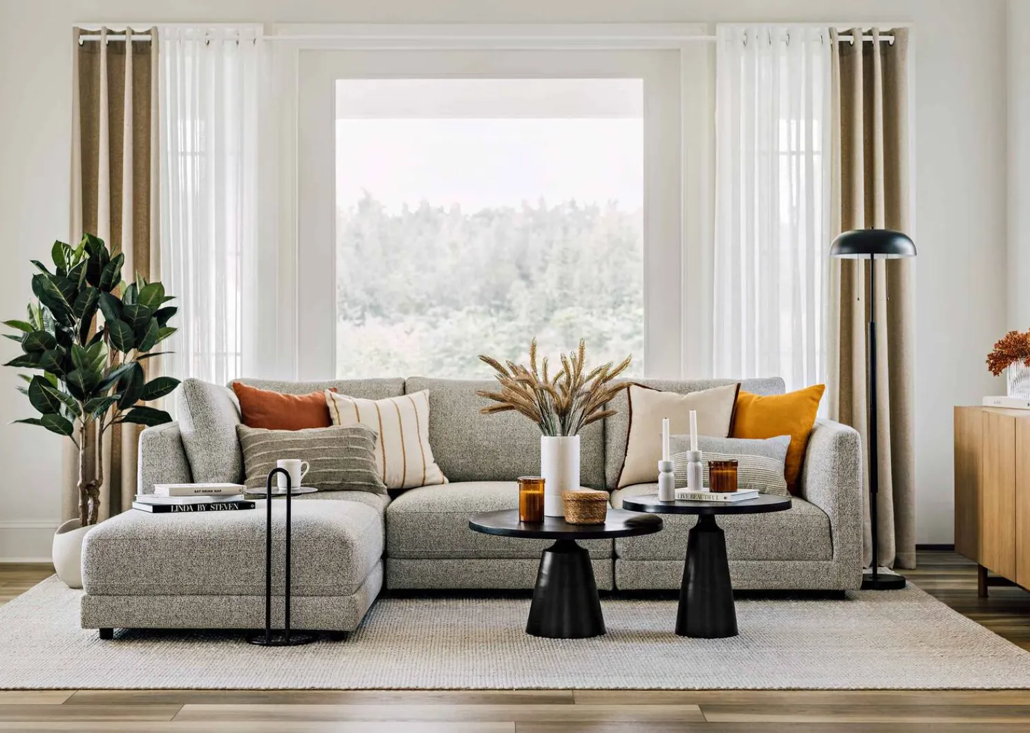 Urban Barn Troye Rubber Tree Potted- Blooms & Branches