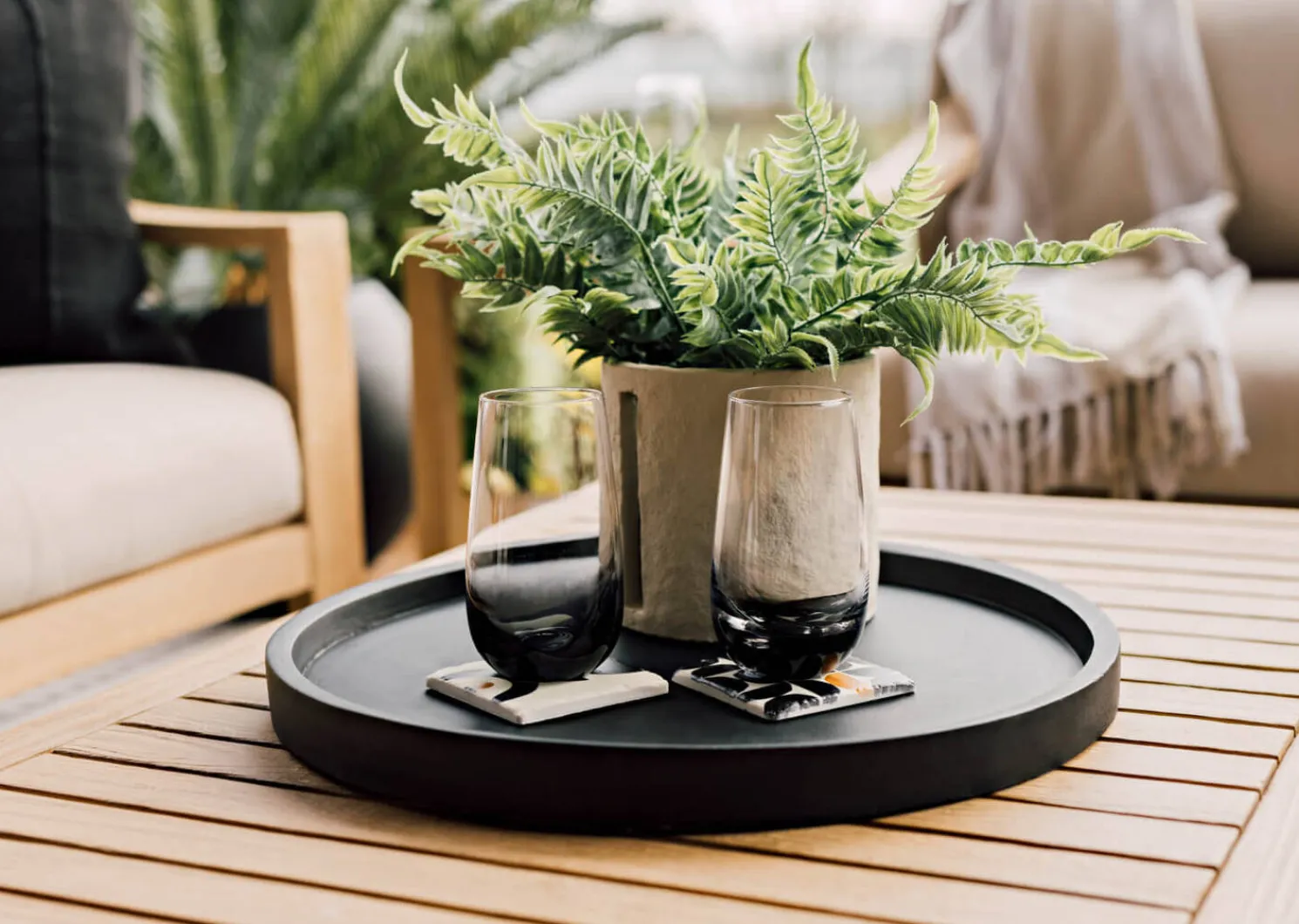 Urban Barn Tulum Outdoor Coffee Table -Natural- All Outdoor Furniture