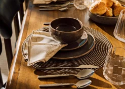 Urban Barn Tusket 16 piece Dish Set Brown- Dinnerware