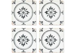 Urban Barn Vintage Tile Coaster Set- Table Linens & Coasters