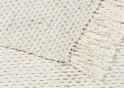 Urban Barn Withers Cotton Throw Natural/Ash- Throws