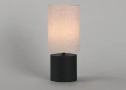 Urban Barn Zuma Portable LED Table Lamp Black- Table Lamps