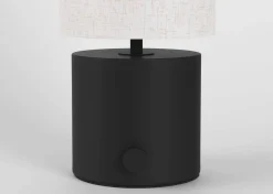 Urban Barn Zuma Portable LED Table Lamp Black- Table Lamps